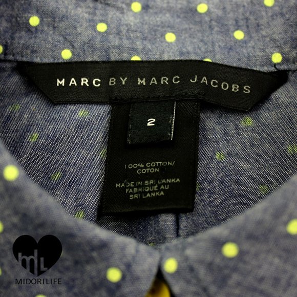 MARC BY MARC JACOBS Dotty Chambray Sleeveless Button Down - Picture 5 of 8
